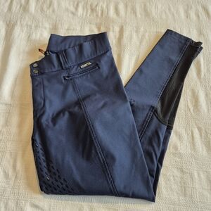 Karrots K-Flex Silicone Full Seat Riding Breech womens XL 16-18 navy EUC